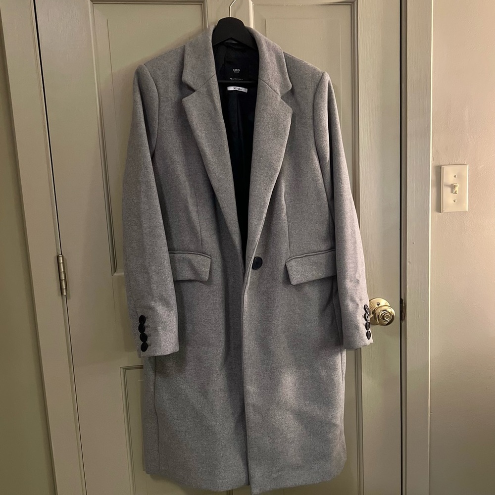 MANGO NEW YORK GRAY COAT | MEDIUM